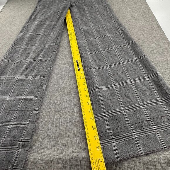 Speechless Plaid Pants Flare Gray Junior 9 Low Rise Office, School, Business Wea - Picture 7 of 14